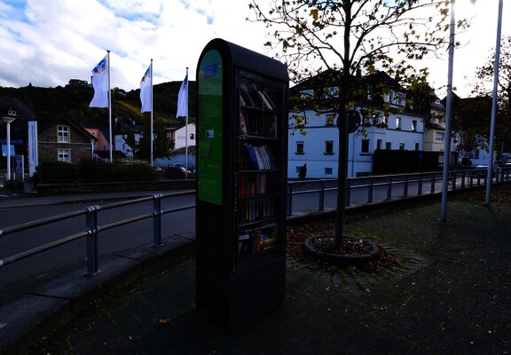 Bücherschrank an der Güterhalle 3