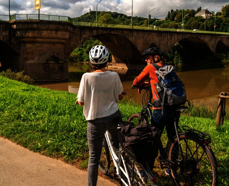 Römerbrücke am Zurlaubener Moselufer