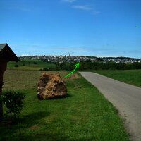 Blick auf Monzelfeld