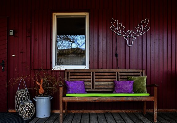 Terasse beim Hauseingang