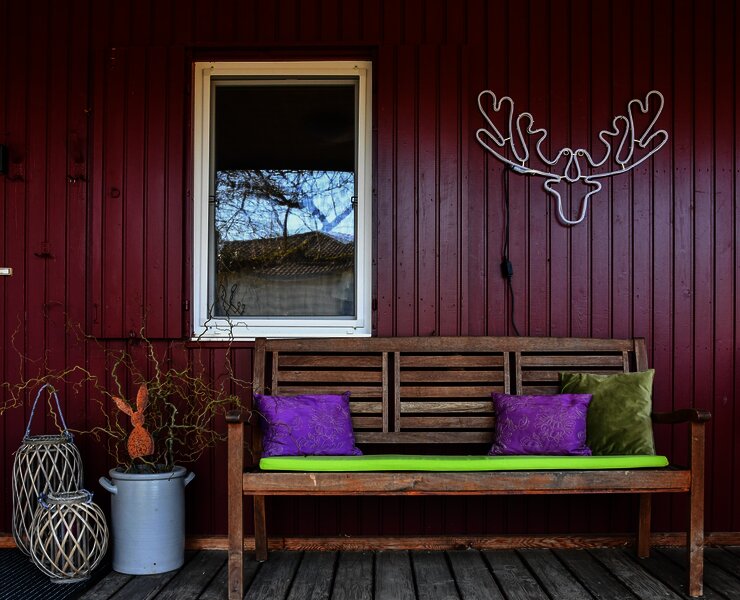 Terasse beim Hauseingang