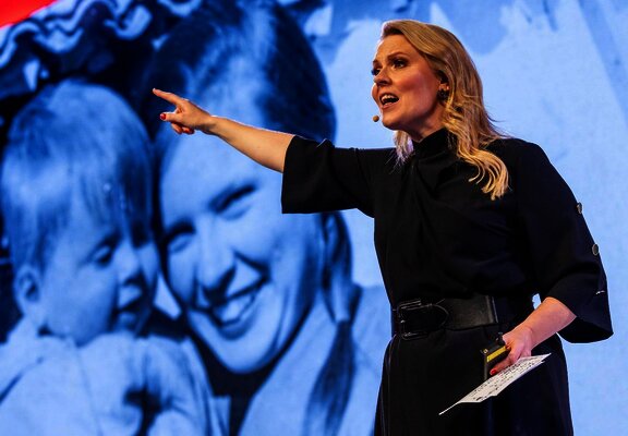 Patricia Kelly während der Show