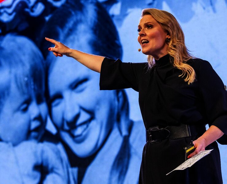 Patricia Kelly während der Show