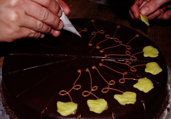 Torten im Cafe Hansen