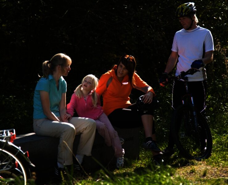 Durch seine moderate Länge eignet sich der Radweg für Familientouren.