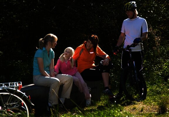 Durch seine moderate Länge eignet sich der Radweg für Familientouren.