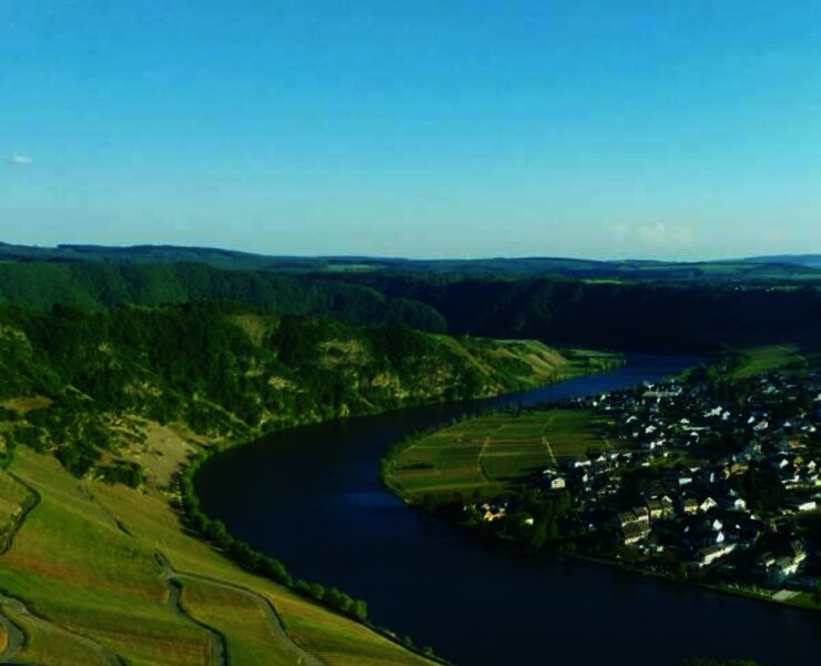 Blick auf Piesport-Niederemmel