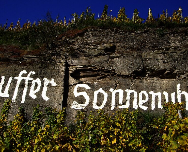 Juffer Sonnenuhr: inmitten der Weinberge