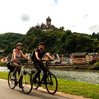 Unterwegs auf dem Mosel-Radweg bei Cochem