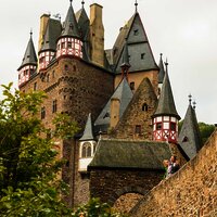 Blick auf die Burg Eltz