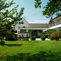 Außenansicht des Weinguts Bauer