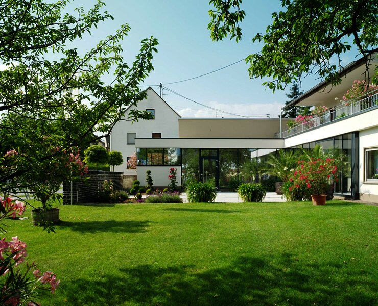 Außenansicht des Weinguts Bauer