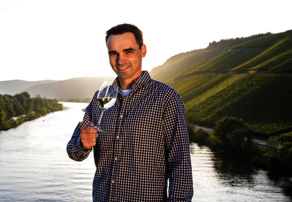 Winzer vor Mosel