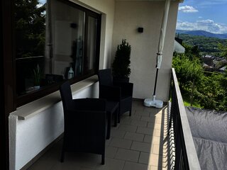 Balkon mit Sitzecke