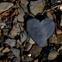 Herz aus Schiefer