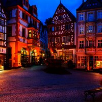 Mittelalterlicher Marktplatz in Bernkastel-Kues