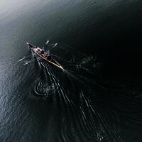 Ruderer auf der Mosel