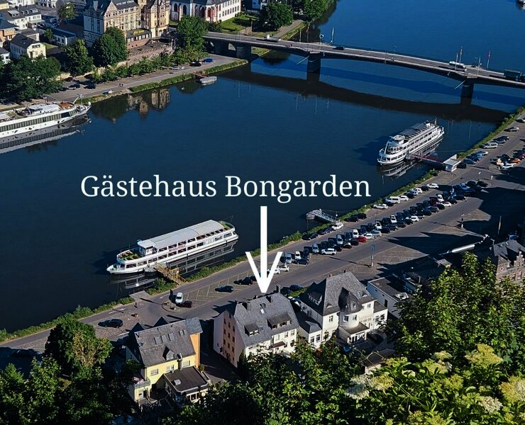 Lage Gästehaus Bongarden in Bernkastel