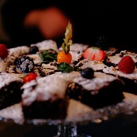 Lecker Schokokuchen im "La Bonne Adresse" Andel