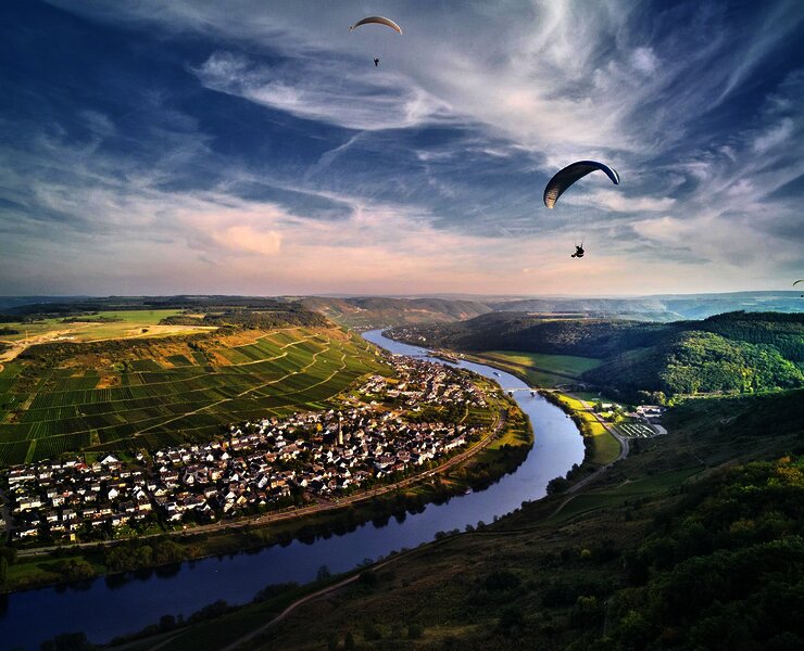 Ausblick auf Zeltingen-Rachtig