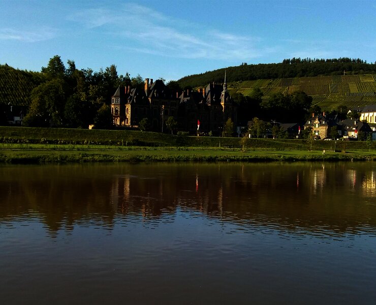 Aussicht auf Lieser und die Mosel