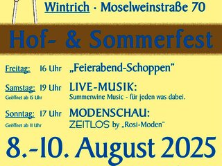 Hof und Sommerfest im Weingut Gorges-Reinhard