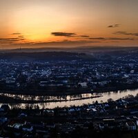 Blick über Trier bei der Mariensäule