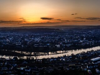 Blick über Trier bei der Mariensäule