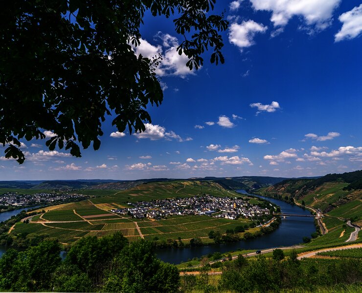 Moselschleife mit Blick auf Trittenheim