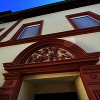 Weintrauben vor der Tür