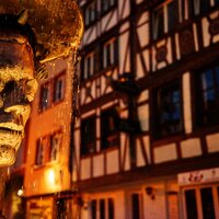 Karlsbader Brunnen und Fachwerk