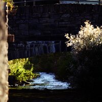 Blick auf die Frohnbachbrücke in Burgen