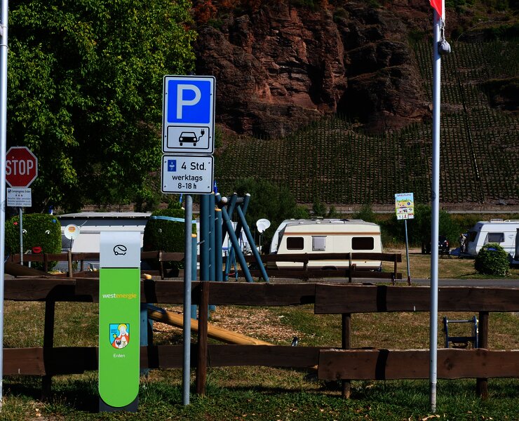 Ladesäule Erden am Wohnmobilstellplatz