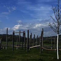 Klettergeräte beim Rastplatz