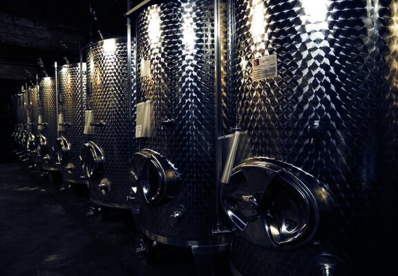 Weinkeller im Weingut Fass