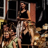 Mosella Wagen während des Umzugs Sonntag