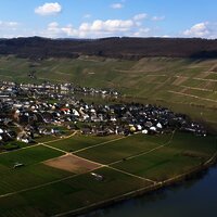 Oberhalb der Moselloreley mit Blick auf Piesport