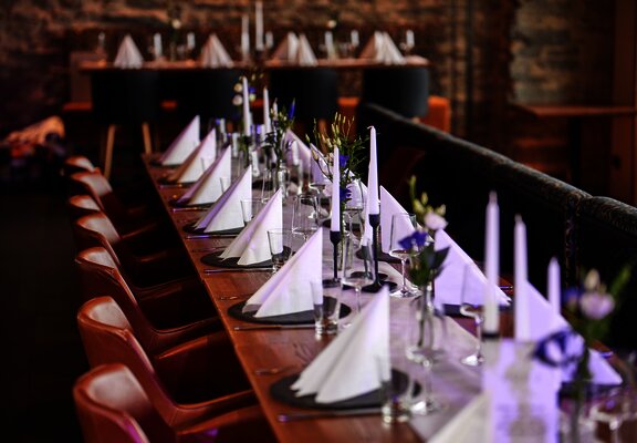 Tisch Restaurant Burg Landshut