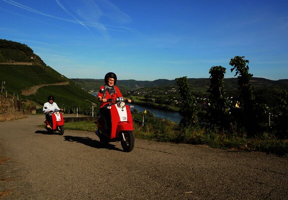 Roller-Touren im Weinberg