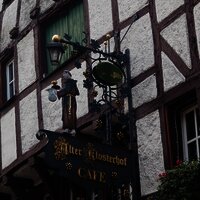 Café Alter Klosterhof Schild
