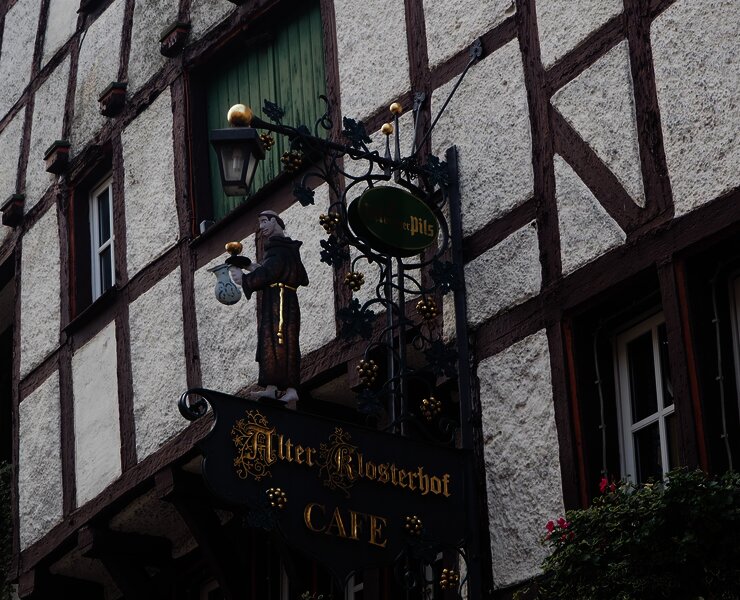 Café Alter Klosterhof Schild
