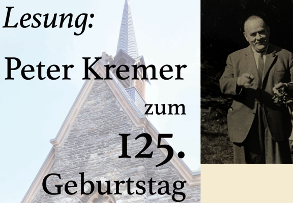 Lesung Peter Kremer