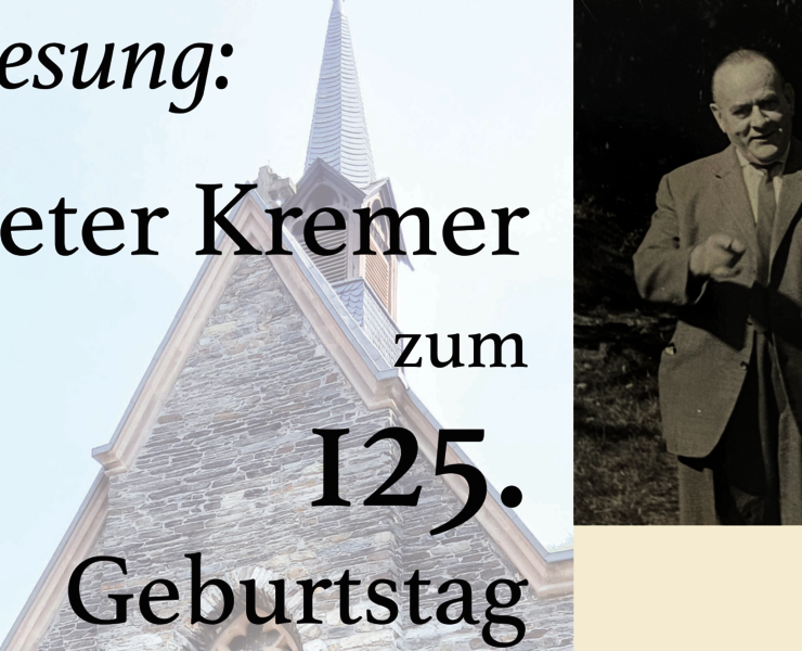 Lesung Peter Kremer