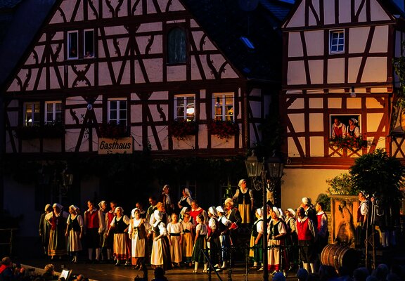 Mittelalterlicher Marktplatz - Ort der Handlung