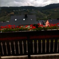 Aussicht vom Balkon auf die Graacher Schäferei