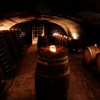 Flaschenkeller des Weinguts Thanisch