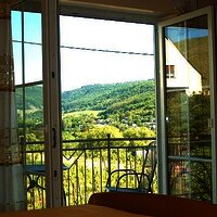 Panaoramblick Gästezimmer mit Teeküche