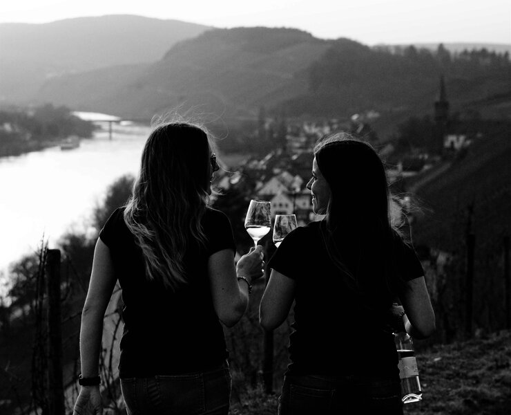 Spaziergang in den Weinbergen