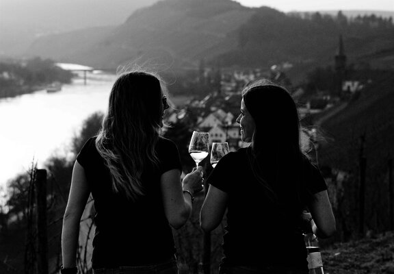 Spaziergang in den Weinbergen