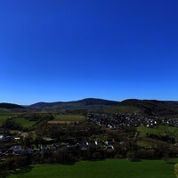 Ausblick auf Maring-Noviand im Frühjahr
